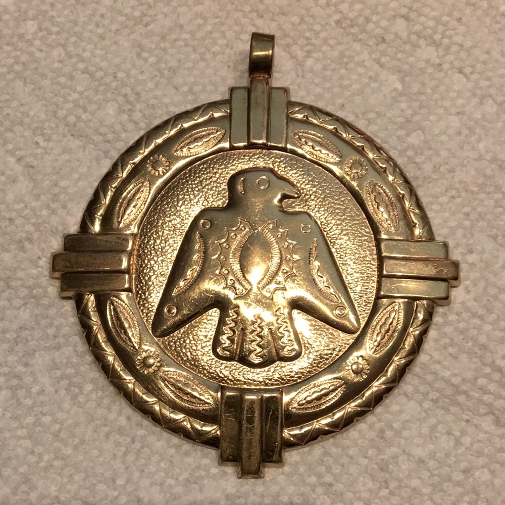 Brass Falcon pendant